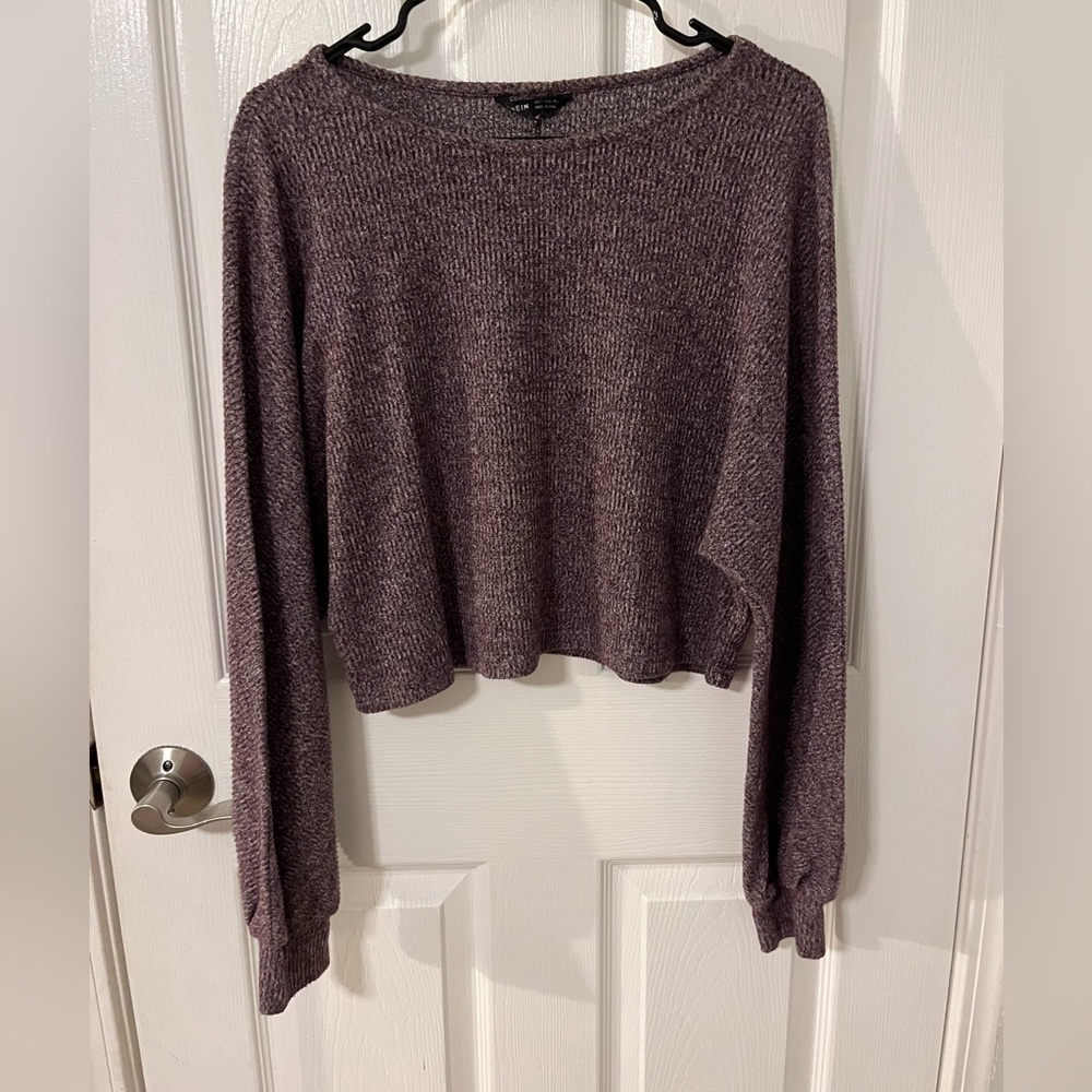 Cropped Purple Sweater